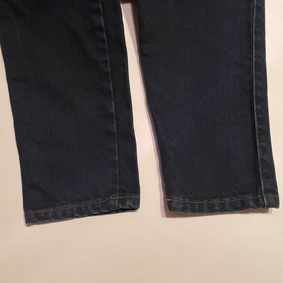 High-Rise Straight Leg Women’s Jeans - Dark Blue - Picture 9 of 16